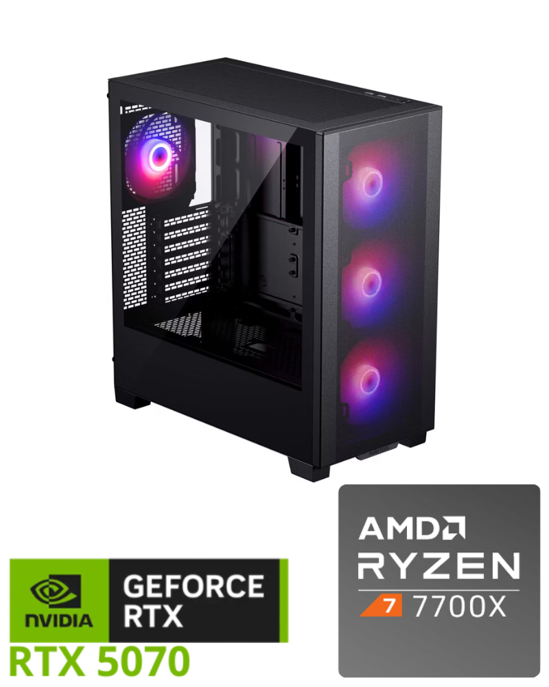 🖥️ PC Gaming - Ryzen 7 7700X | RTX 5070 OC 12 Go  | 32 Go DDR5 | 2 To SSD NVMe