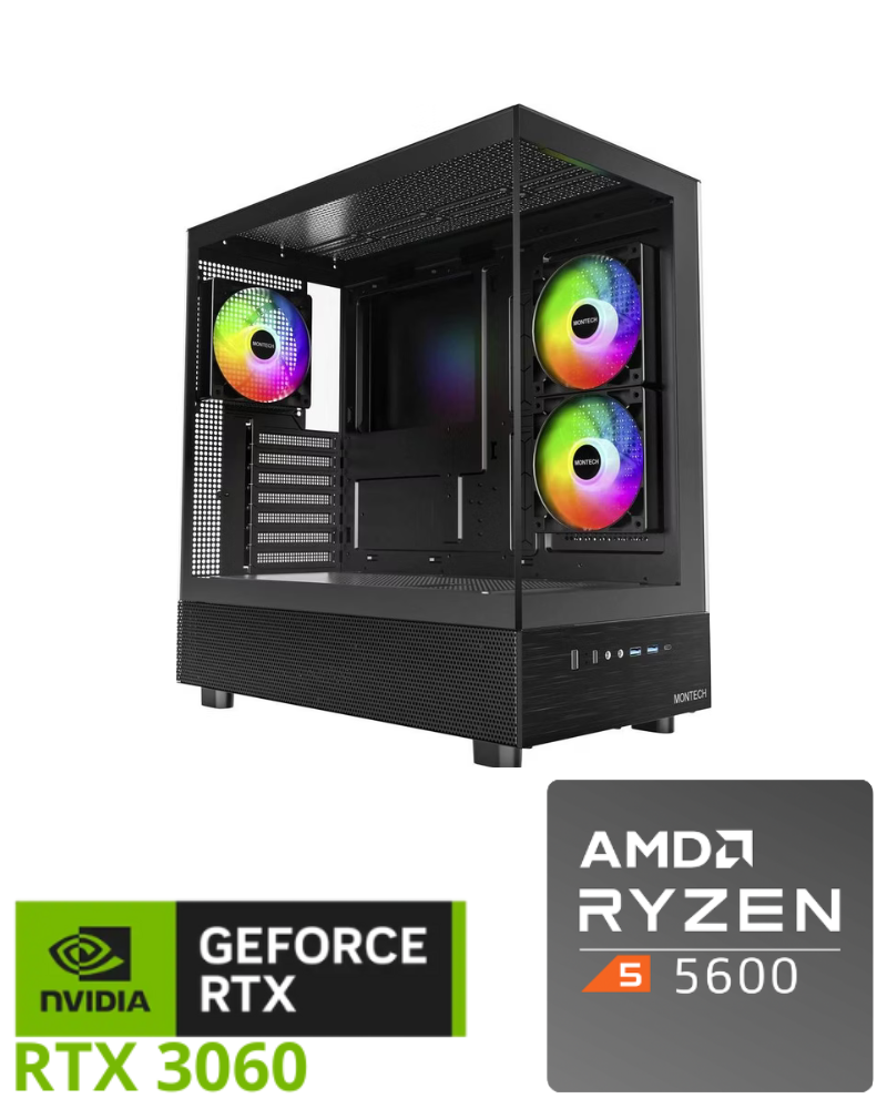 🖥️ PC Gaming - Ryzen 5 5600 | RTX 3060 12 Go | 16 Go RAM | 1 To SSD NVMe